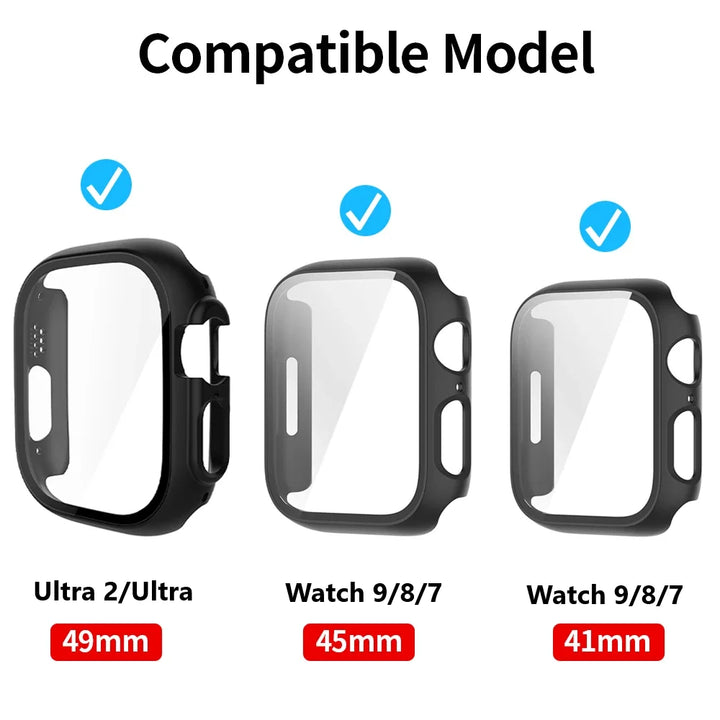 Glass + Case for Apple Watch Series 7/8/9 Ultra/Ultra2