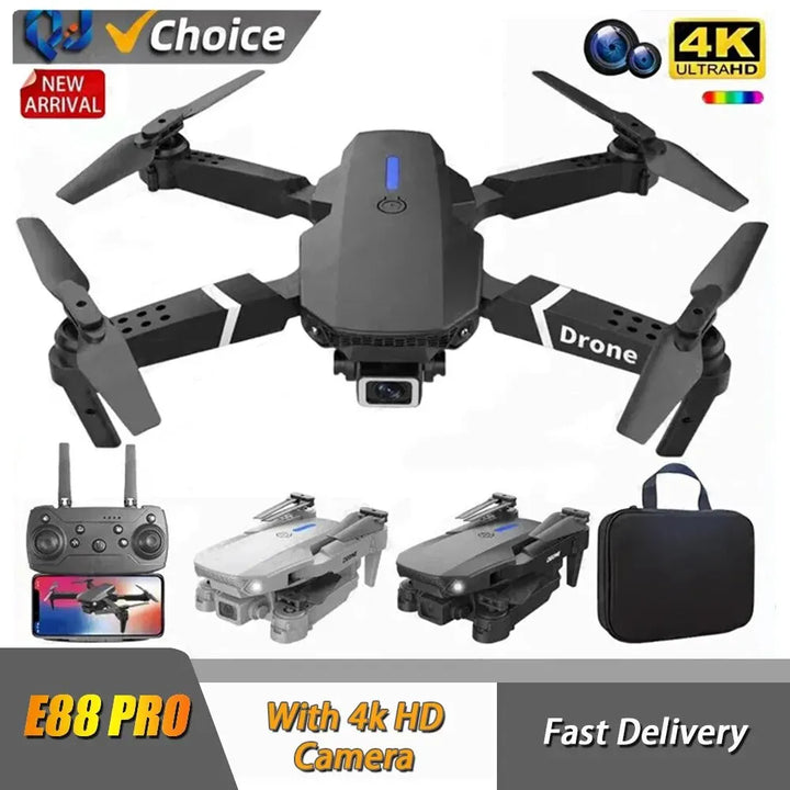 Drone E88 Pro 4K Foldable Helicopter