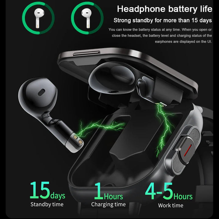 Smartwatch 2 in 1 With Earphone