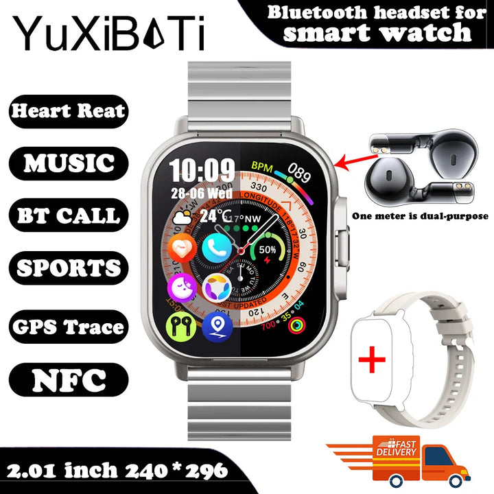 Smartwatch 2 in 1 With Earphone