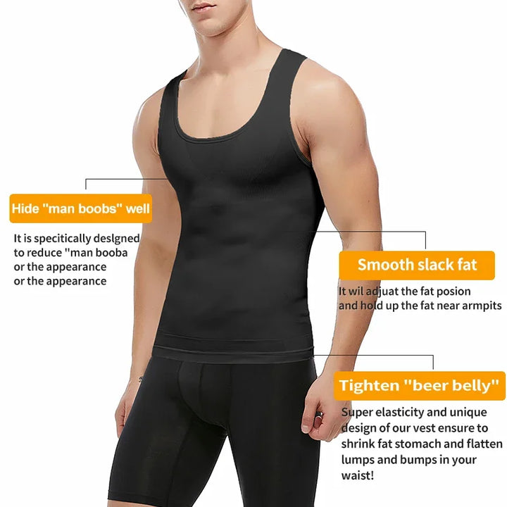 Men's Shaping Shirt for Gynecomastia and abs