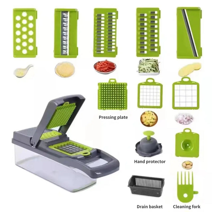 Multifunctional Vegetable Slicer and Cutter 12 in 1