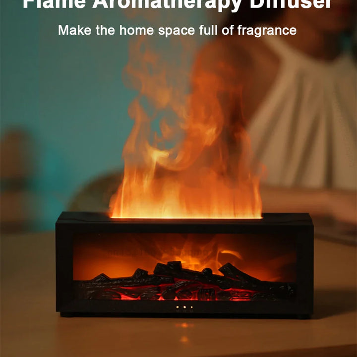 Log Fire Effect Air Humidifier