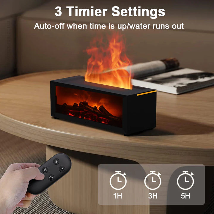 Log Fire Effect Air Humidifier