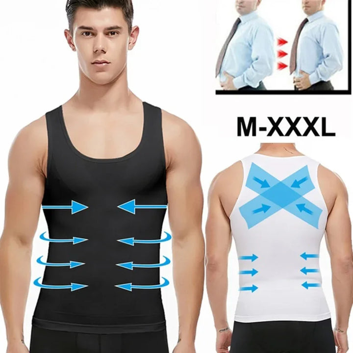 Men's Shaping Shirt for Gynecomastia and abs