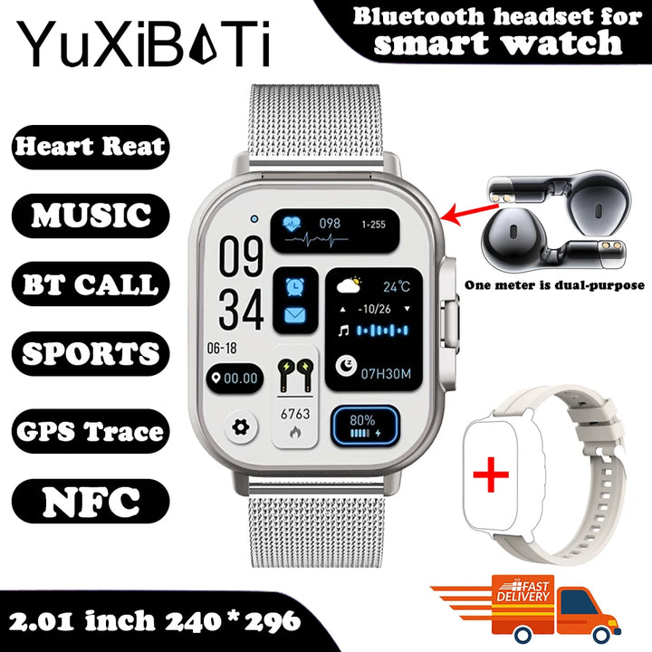 Smartwatch 2 in 1 With Earphone