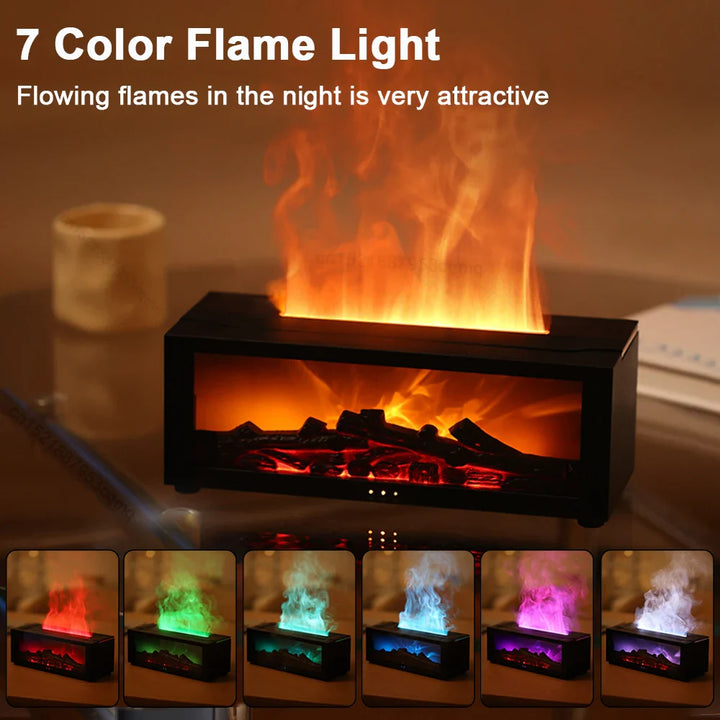 Log Fire Effect Air Humidifier